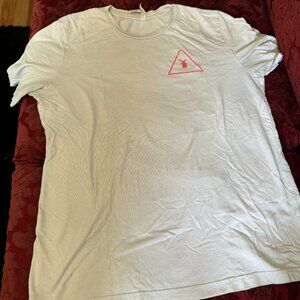 White/Pink unique Dutch Bros Shirt- L